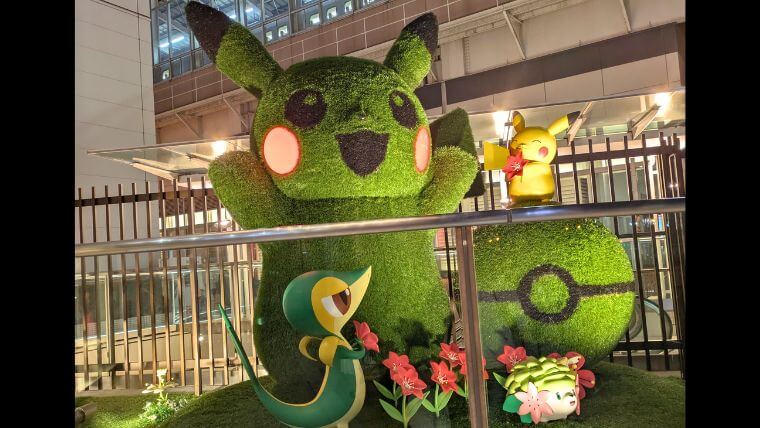 ポケモンセンター東北ガーデン夜画像