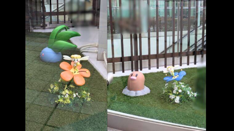 ポケモンセンター東北ガーデンポケモン達画像
